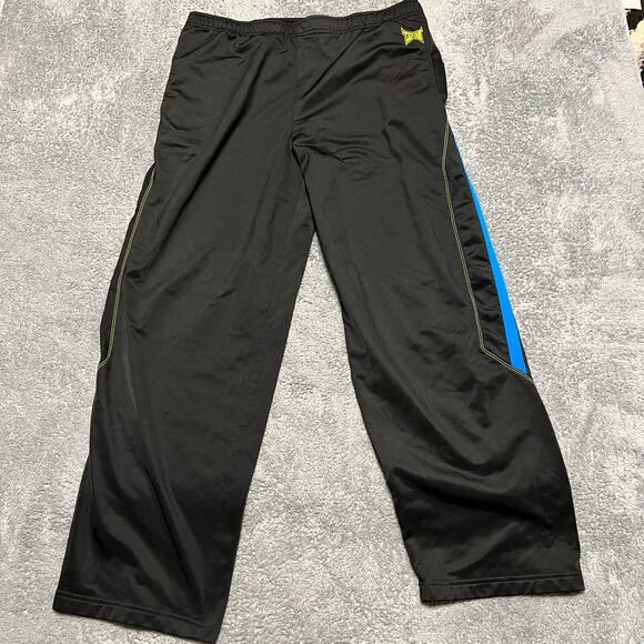 TapOut Track Pant Mens XXL Black Sweatpants MMA Workout Training Y2K Activewear* - Picture 1 of 9